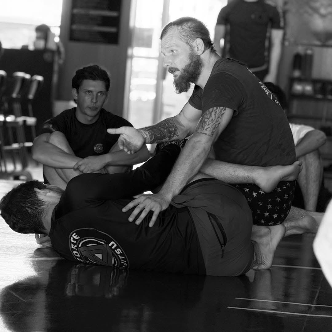 Coach Wyatt teaching Jiu-Jitsu at Force