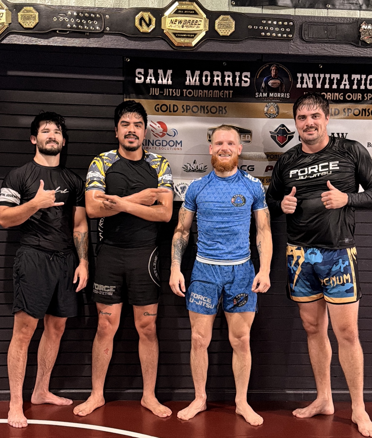 Force Jiu-Jitsu coaches and competitors together after the Sam Morris Invitational